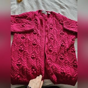 Vintage Red Cardigan